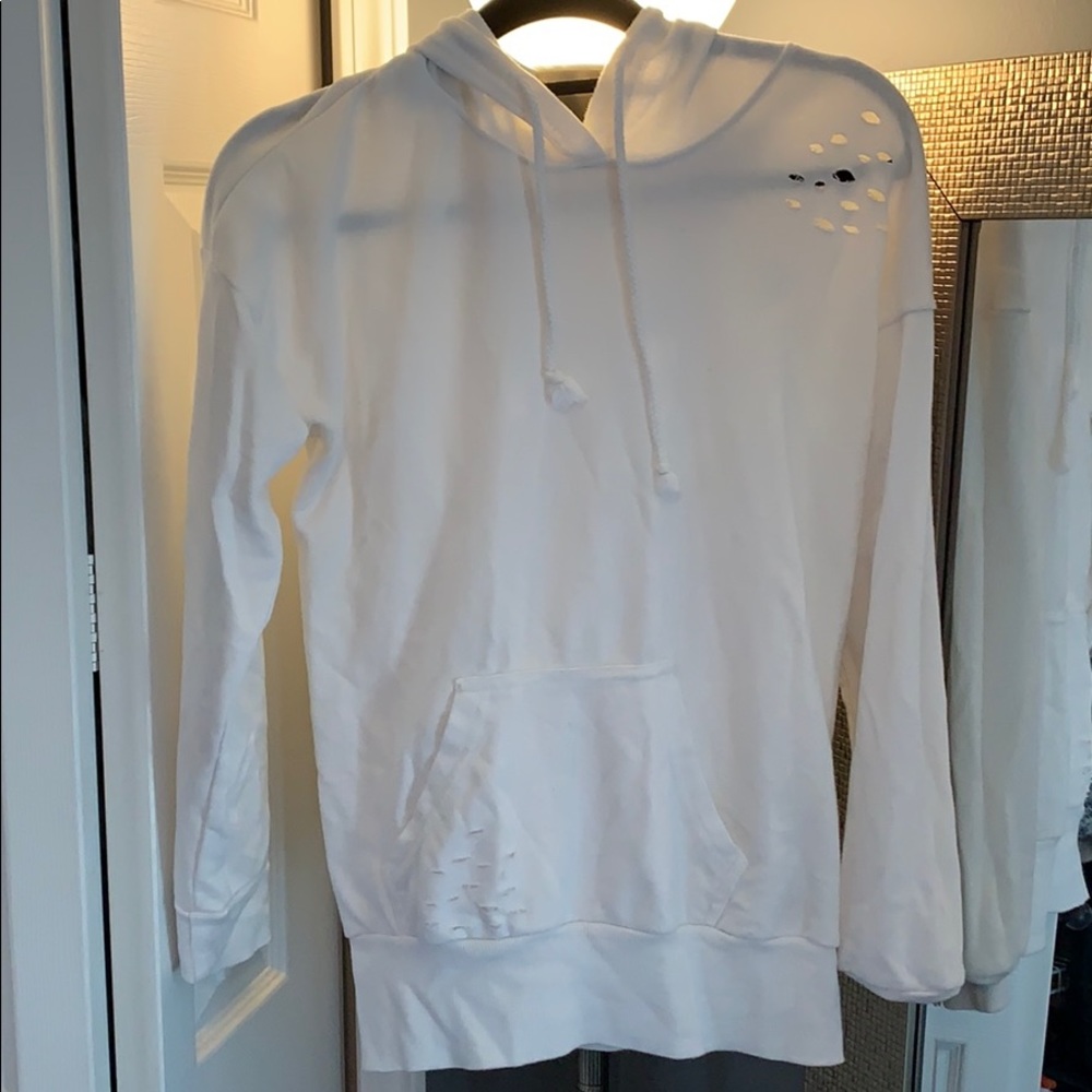 White sweatshirt